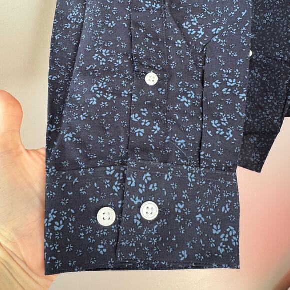 Artefact Long Sleeve Button Up Shirt Blue Slim Fit NWT Men Size 2XL - Picture 4 of 9